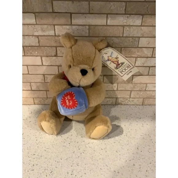 Gund Classic Pooh Plush Honey Pot nwt  b9 - Picture 1 of 5